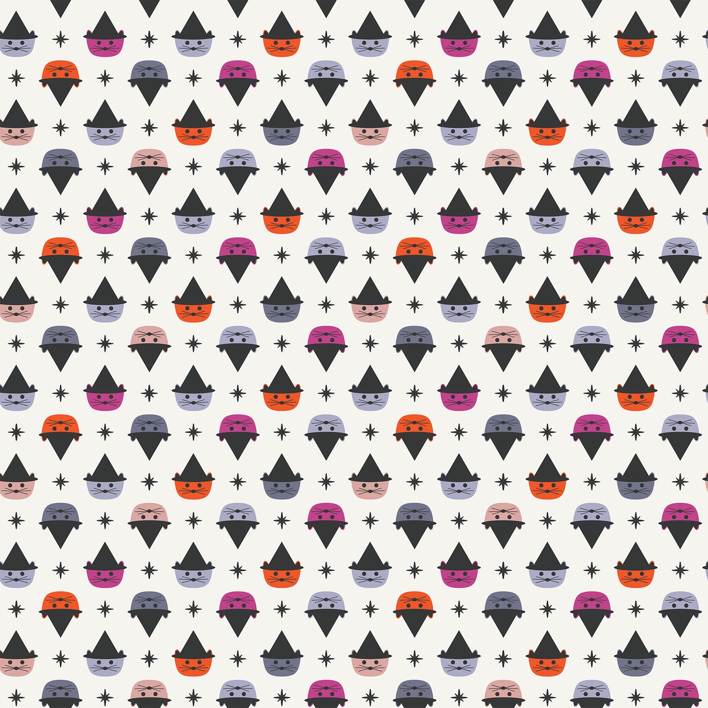 GHOST TOWN | Halloween Cats White Multi