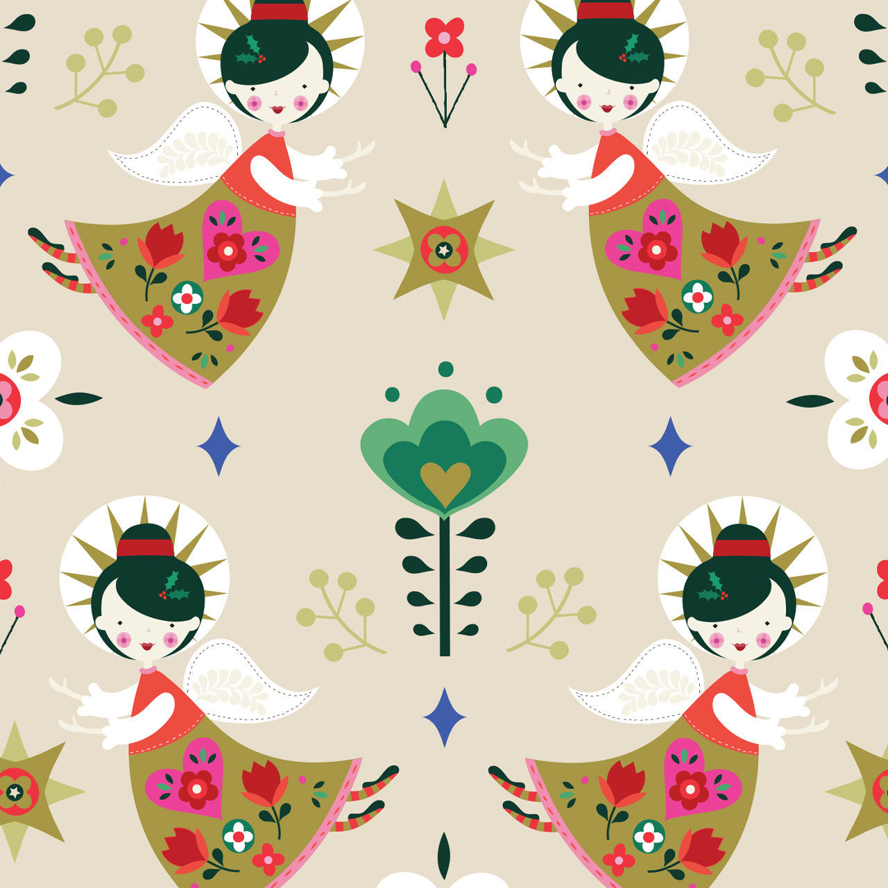 NORDIC NOEL | Angels Light Beige