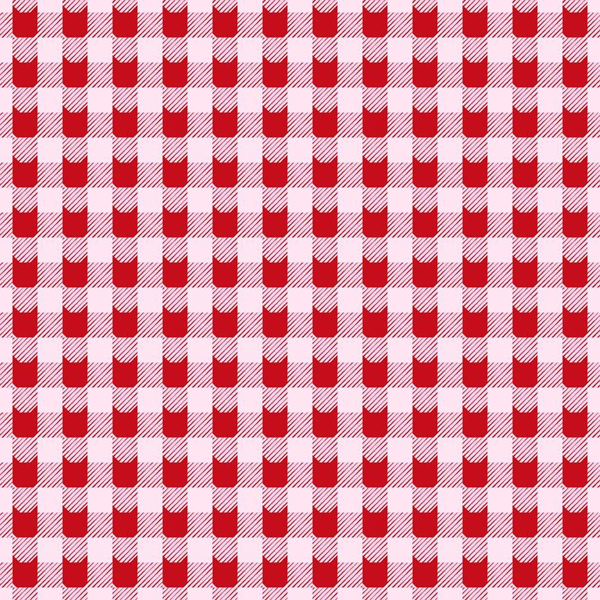 FELINE FESTIVE | Cat Plaid Peppermint