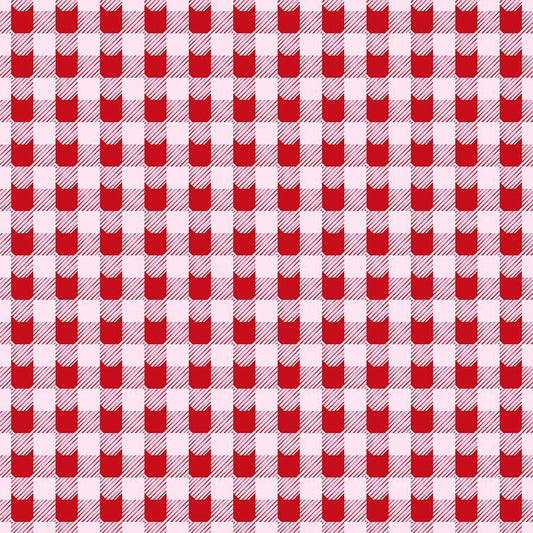 FELINE FESTIVE | Cat Plaid Peppermint