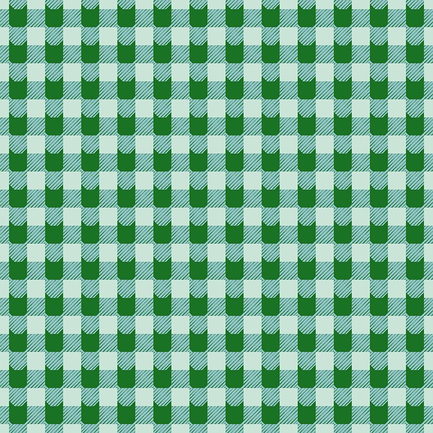 FELINE FESTIVE | Cat Plaid Spearmint
