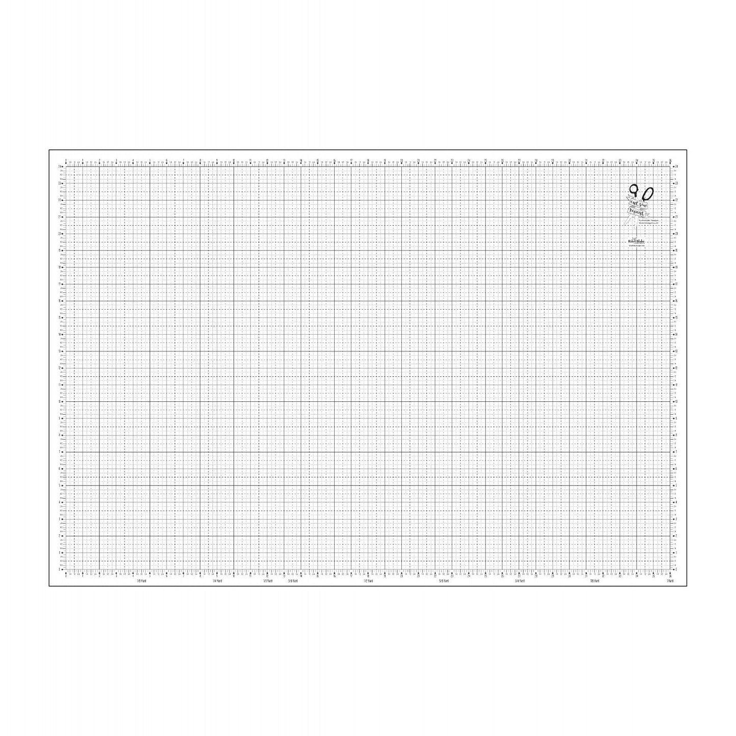 CHRISTOPHER THOMPSON | Reversible White & Black 36"x24" Cutting Mat