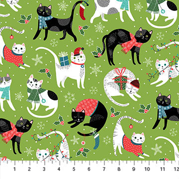 SANTA PAWS | Cats in Green