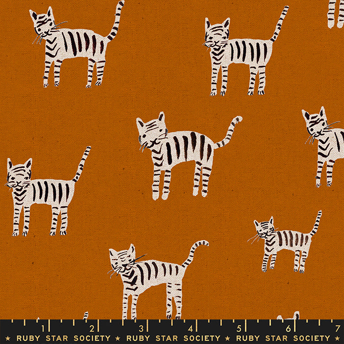 Darlings 2 | Tiger Stripes in Saddle CANVAS