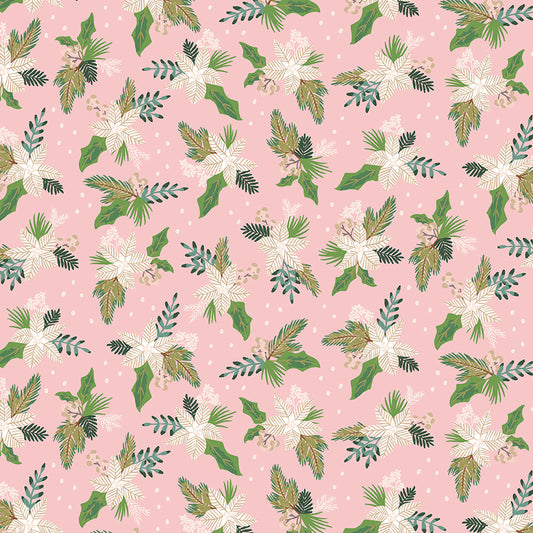 CHRISTMAS VILLAGE | Winter Blooms in Pink