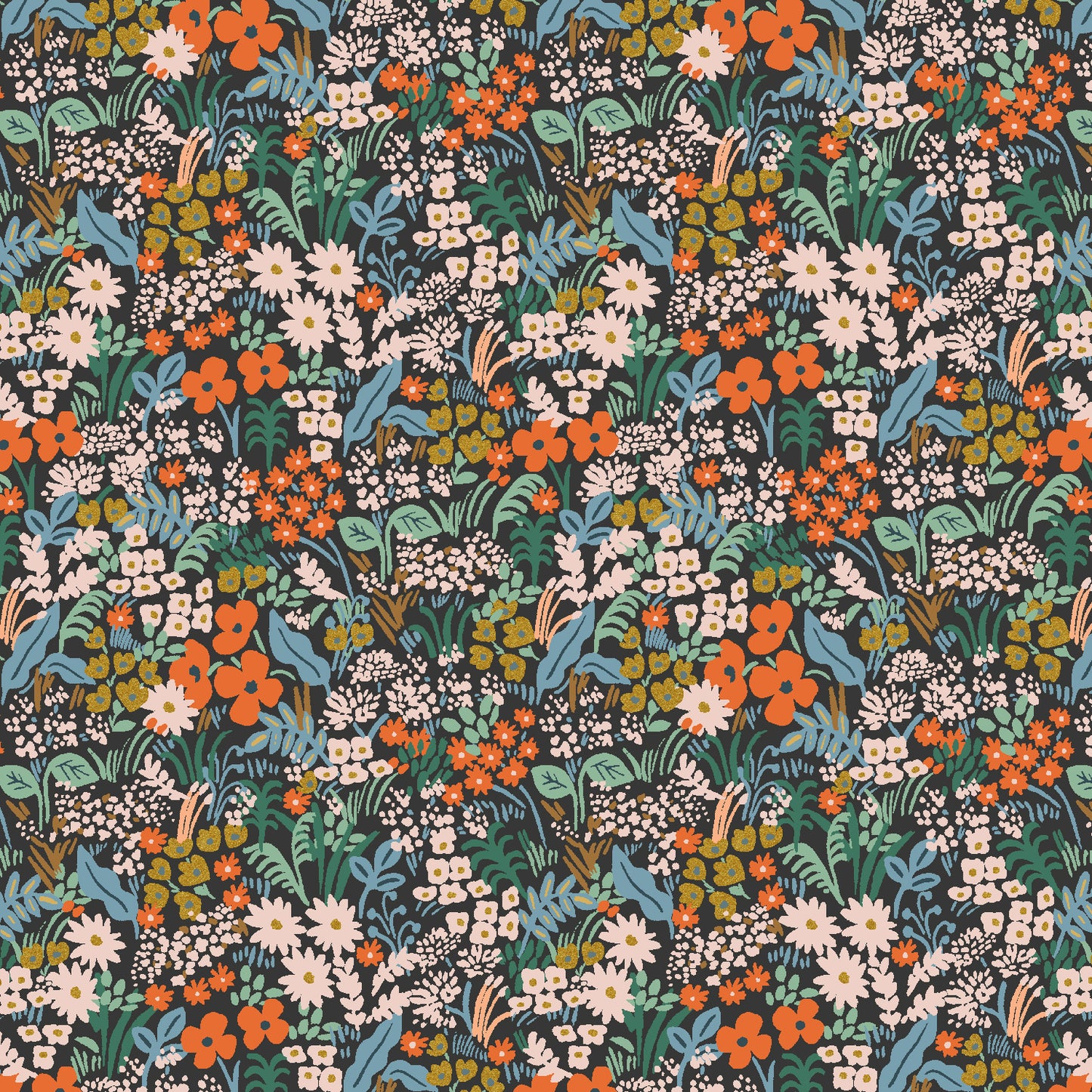 BON VOYAGE | Meadow in Black Multi Metallic