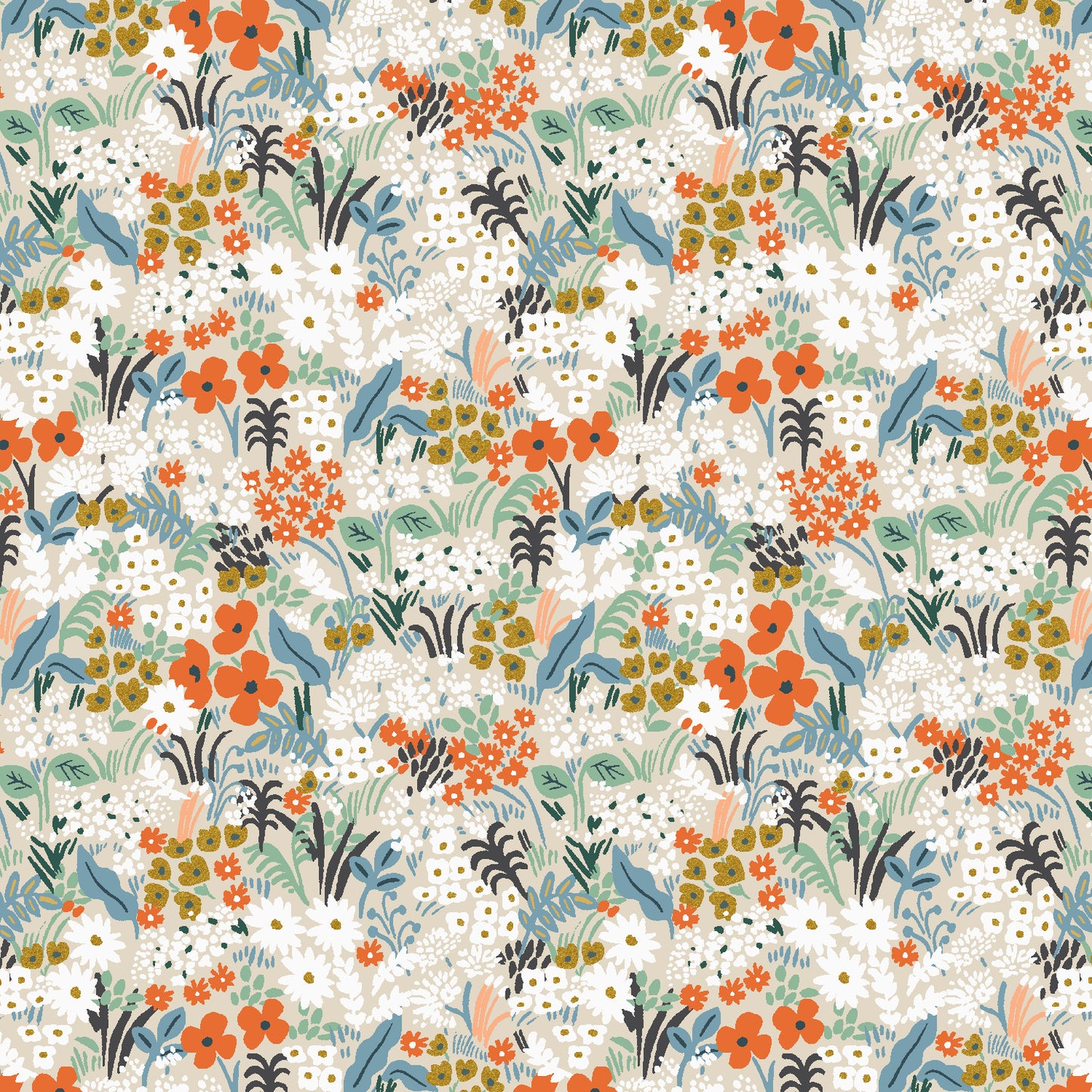 BON VOYAGE | Meadow in Flax Multi Metallic