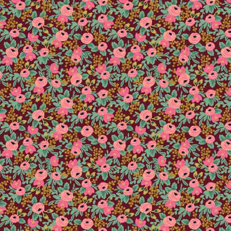 GARDEN PARTY | Rosa in Burgundy Metallic