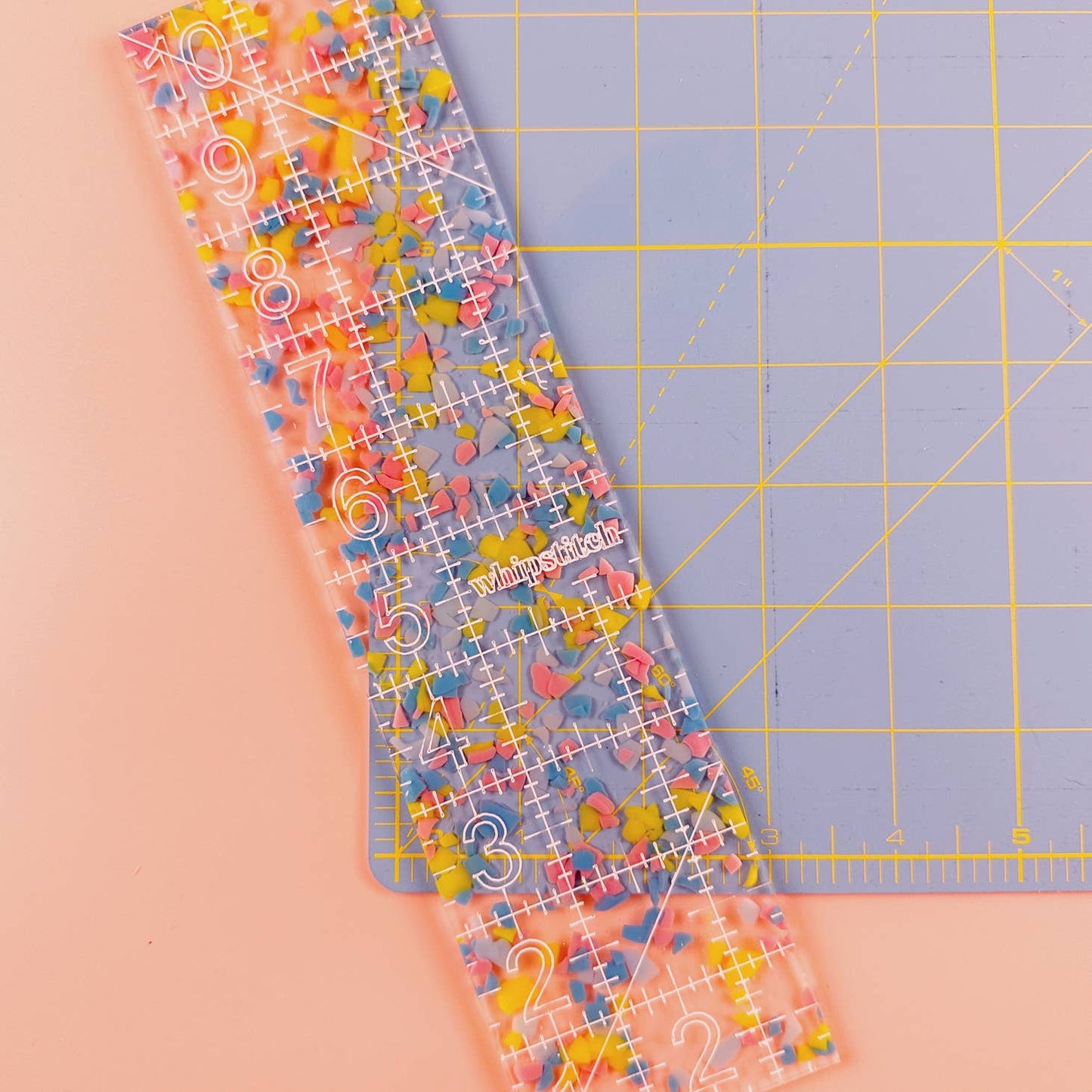 WHIPSTITCH HANDMADE | Confetti 2.5" x 10" Ruler