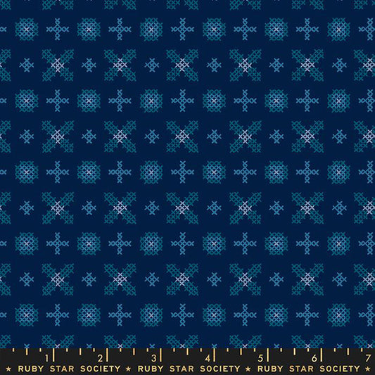 WINTERGLOW | Cross Stitch Navy