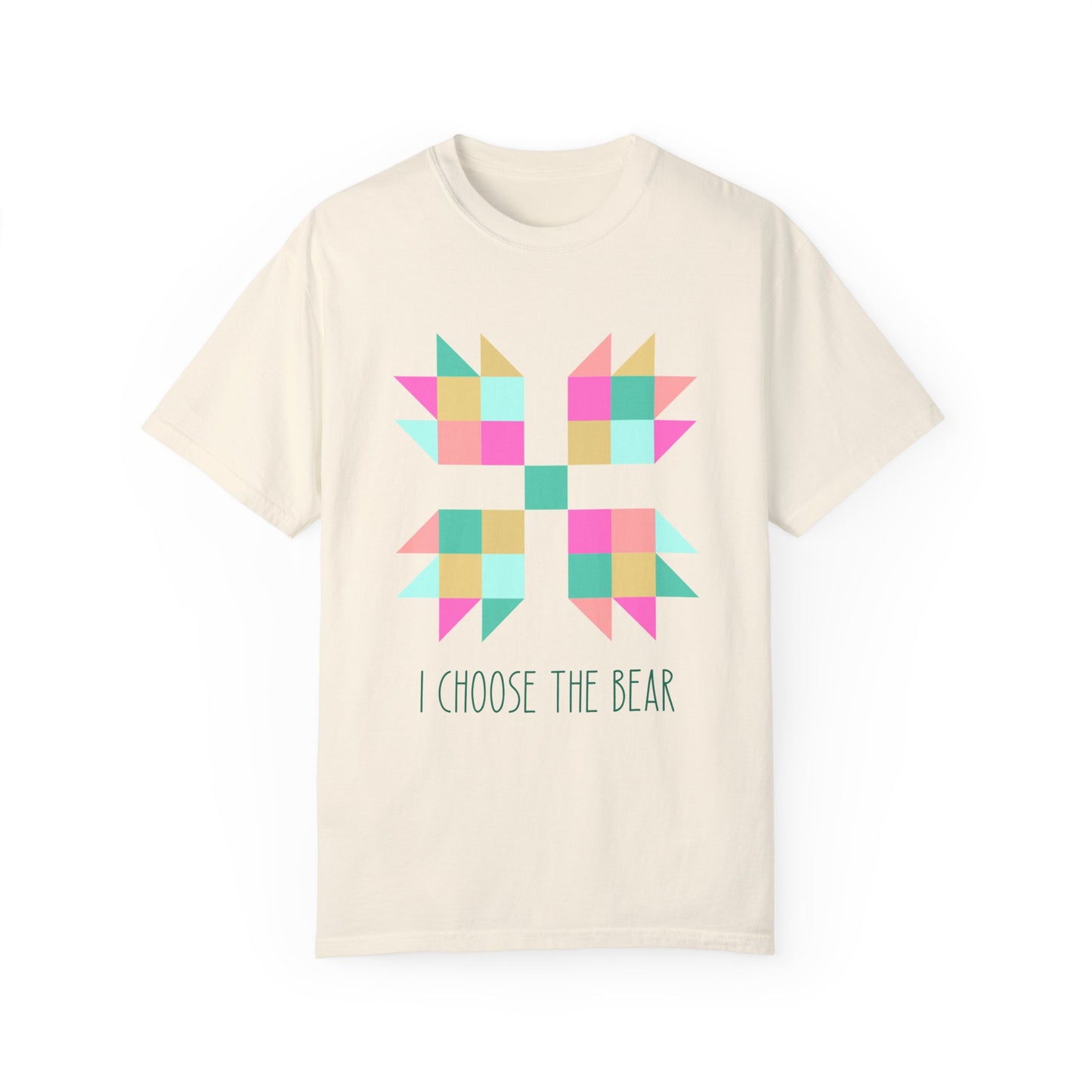 BBF MERCH | I Choose the Bear Tee in Ivory Rainbow