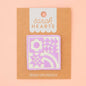 SARAH HEARTS | Lavender Quilt Block Patch