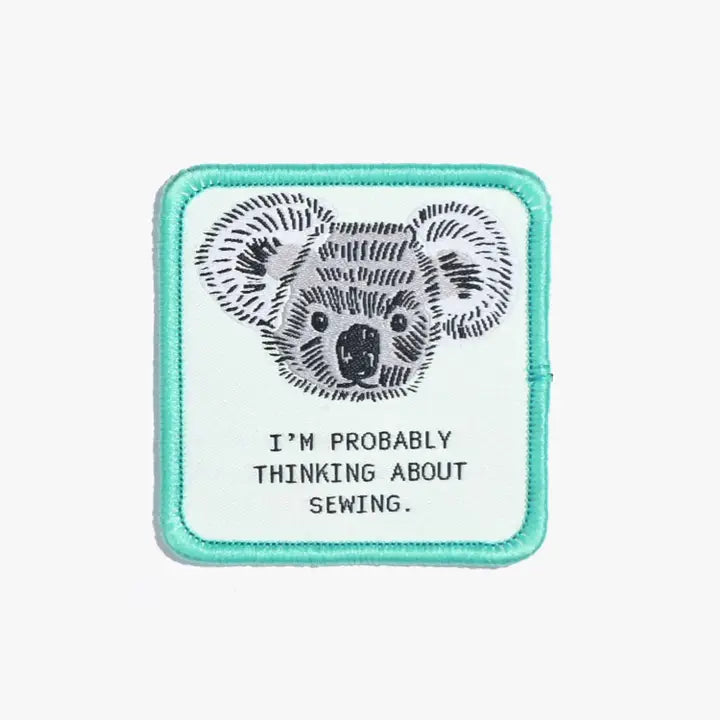 KATM LABELS | I'm Probably Thinking About Sewing Iron On Patch