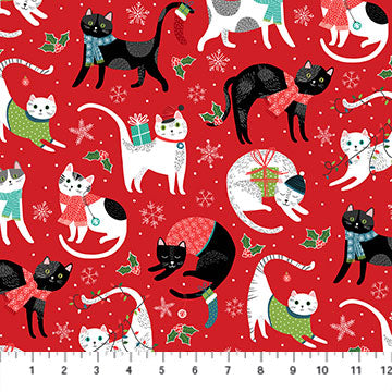 SANTA PAWS | Cats in Red