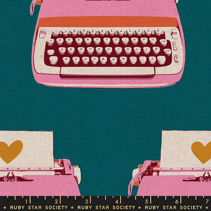 Darlings 2 | Typewriters in Teal CANVAS