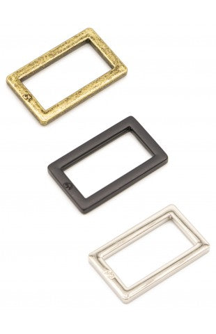 ByAnnie 1" Rectangle Ring - Antique Brass (Set of 2)