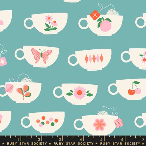 CAMELLIA | Tea Cups in Turquoise
