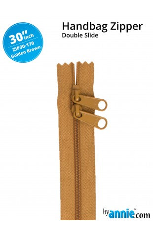 ByAnnie 30" Handbag Zipper | Golden Brown