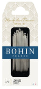 BOHIN | Assorted Long Sharp Needles, Size No. 3-9