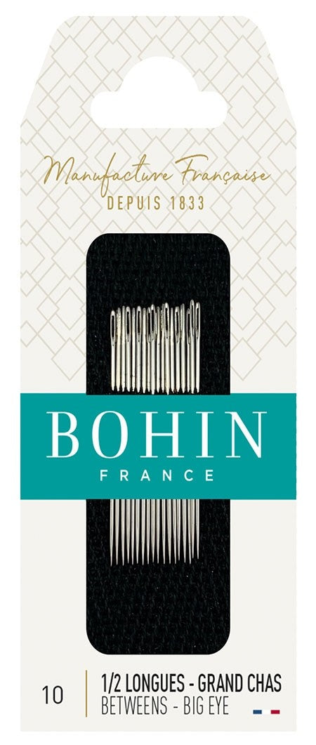 BOHIN | Big Eye Patchwork Needles, Size No. 10