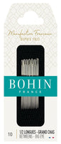 BOHIN | Big Eye Patchwork Needles, Size No. 10