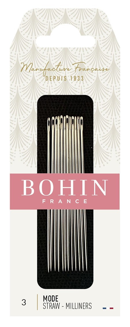 BOHIN | Milliners Needles, Size No. 3, 12pc