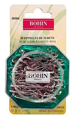 BOHIN | Coil Safety Pins, 1 7/8", 50pc
