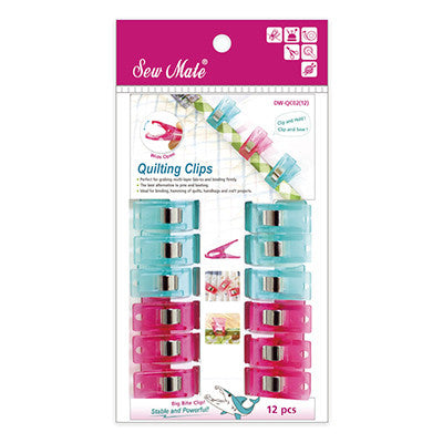 SEW MATE | Super Quilt Clips in Pink & Blue
