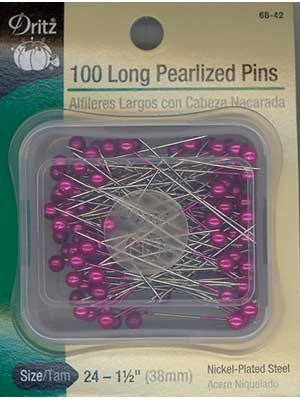 DRITZ | Long Pearlized Pins in Fuchsia