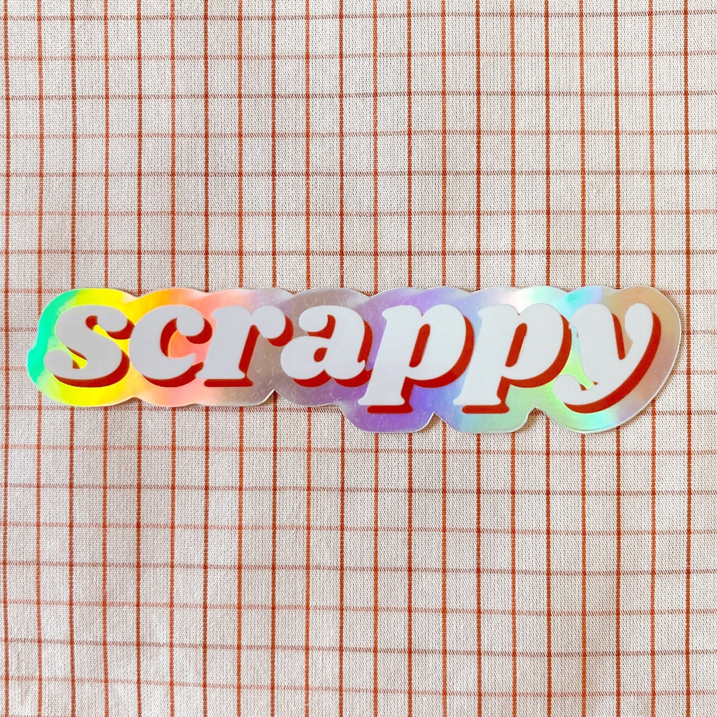 WHIPSTITCH HANDMADE | Scrappy Holographic Sticker