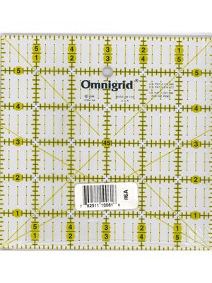 Omnigrid | Ruler, 6" x 6" with Angles