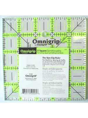 Omnigrip | Non Slip Square Ruler, 5" x 5"