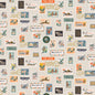 BON VOYAGE | Postage Stamps in Flax Metallic